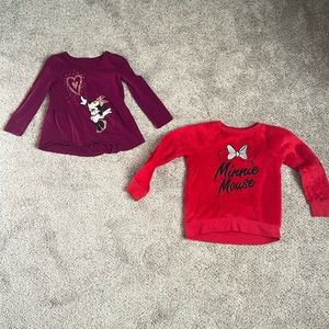Girls Minnie Mouse Tops - Size 4